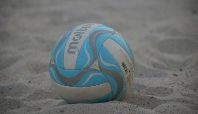 volleyball in the sand